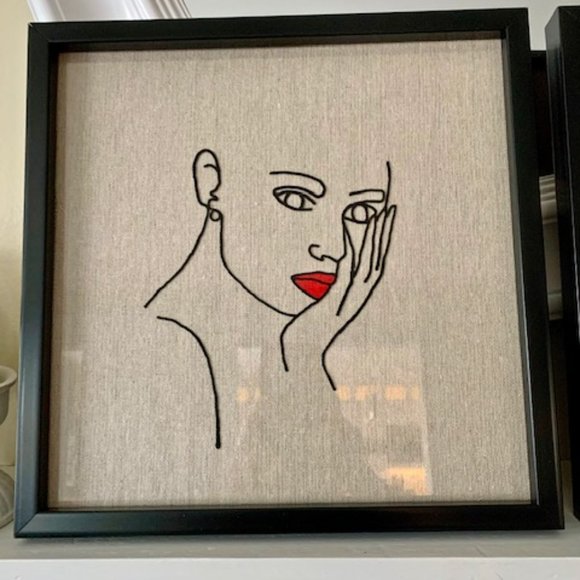 Two Frame Abstract Line art prints - Picture 2 of 3